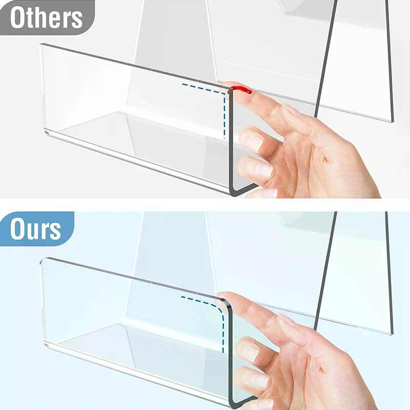 Clear Acrylic Book Stand Holder - 1 Buah Tempat Pajangan Buku Komik