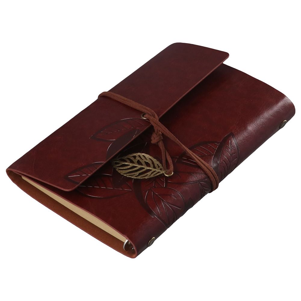 Vintage Leather Journal Notebook - Buku Catatan Perjalanan Kulit PU Vintage,