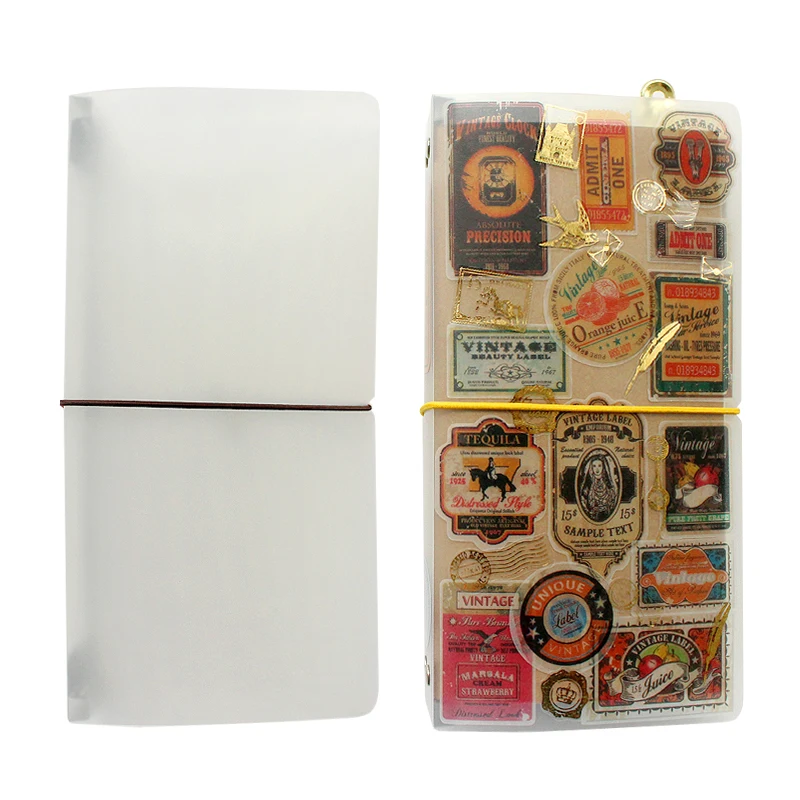 Vintage Leather Journal Notebook - Buku Catatan Perjalanan Travelers Notebook dengan