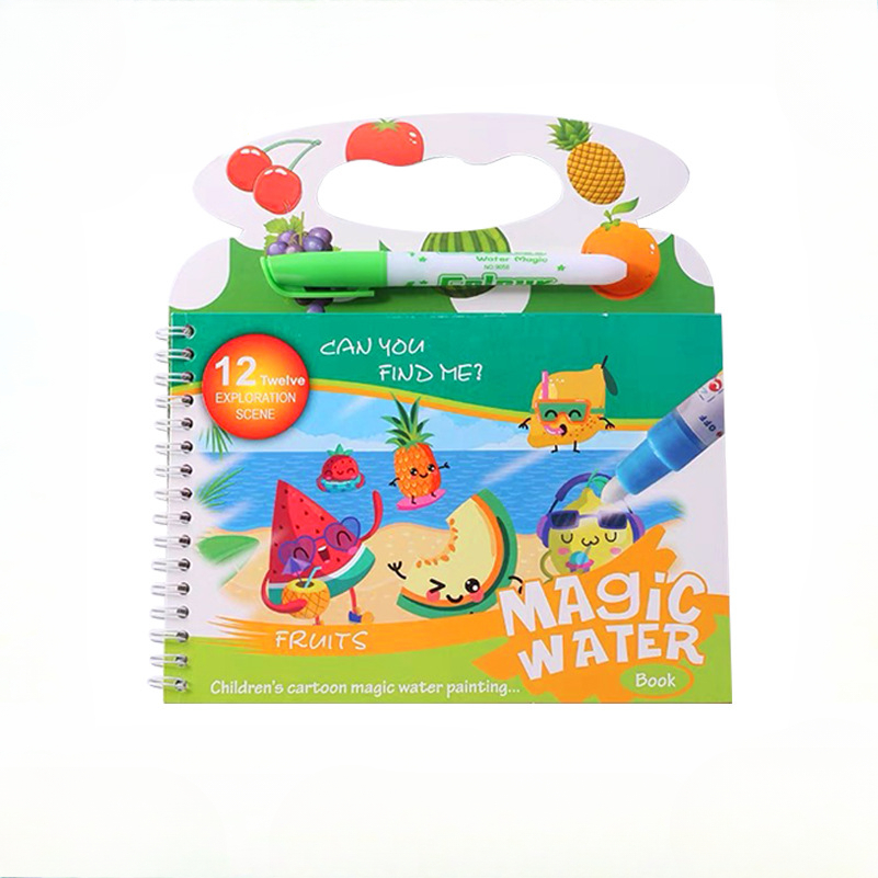 Reusable Water Magic Coloring Book - Buku Lukisan Air Ajaib Anak-anak Mainan