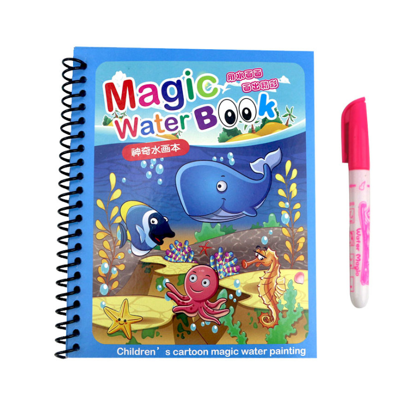 Reusable Water Magic Coloring Book - Diskon Besar Buku Mewarnai Gambar Air