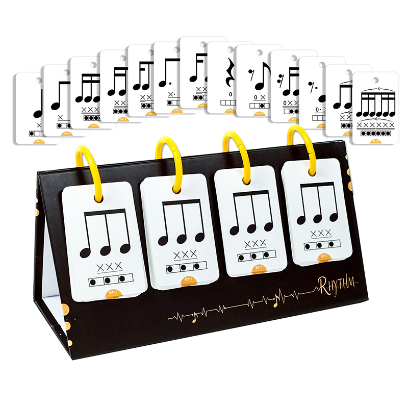 Blank Sheet Music Notebook - 72Pcs Kartu Flash Edukasi Musik Dini,