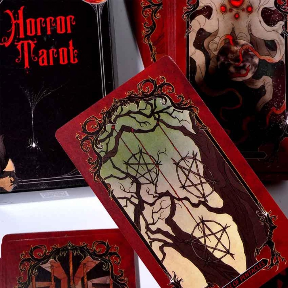 Tarot Deck With Guidebook - 10.3*6cm kartu dek Tarot horor permainan