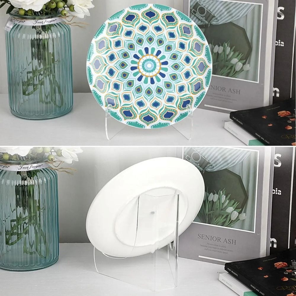Clear Acrylic Book Stand Holder - Penyangga Tablet Akrilik, Dudukan Datar Transparan,