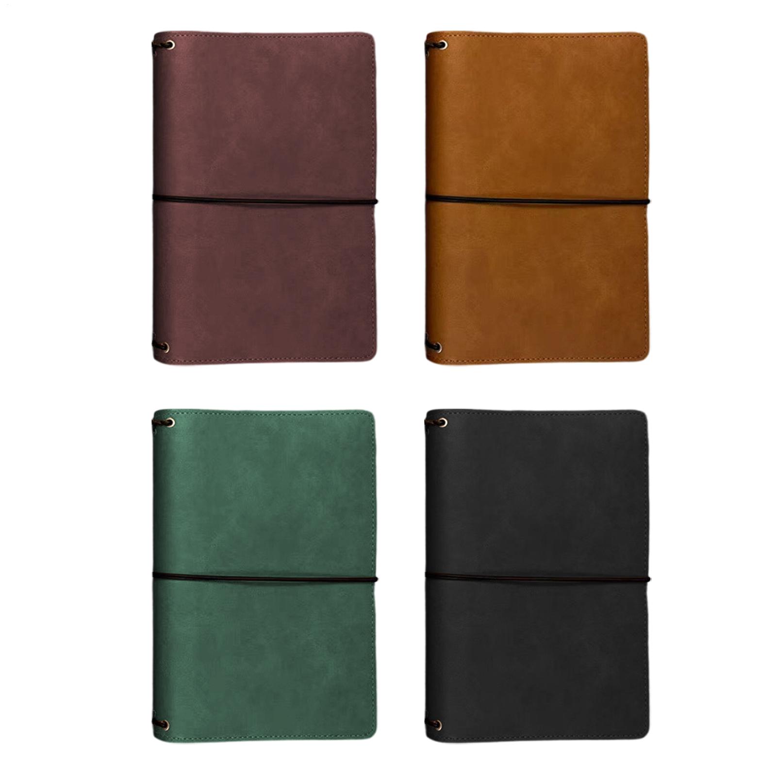 Vintage Leather Journal Notebook - Sampul Buku Catatan A5 Kulit PU