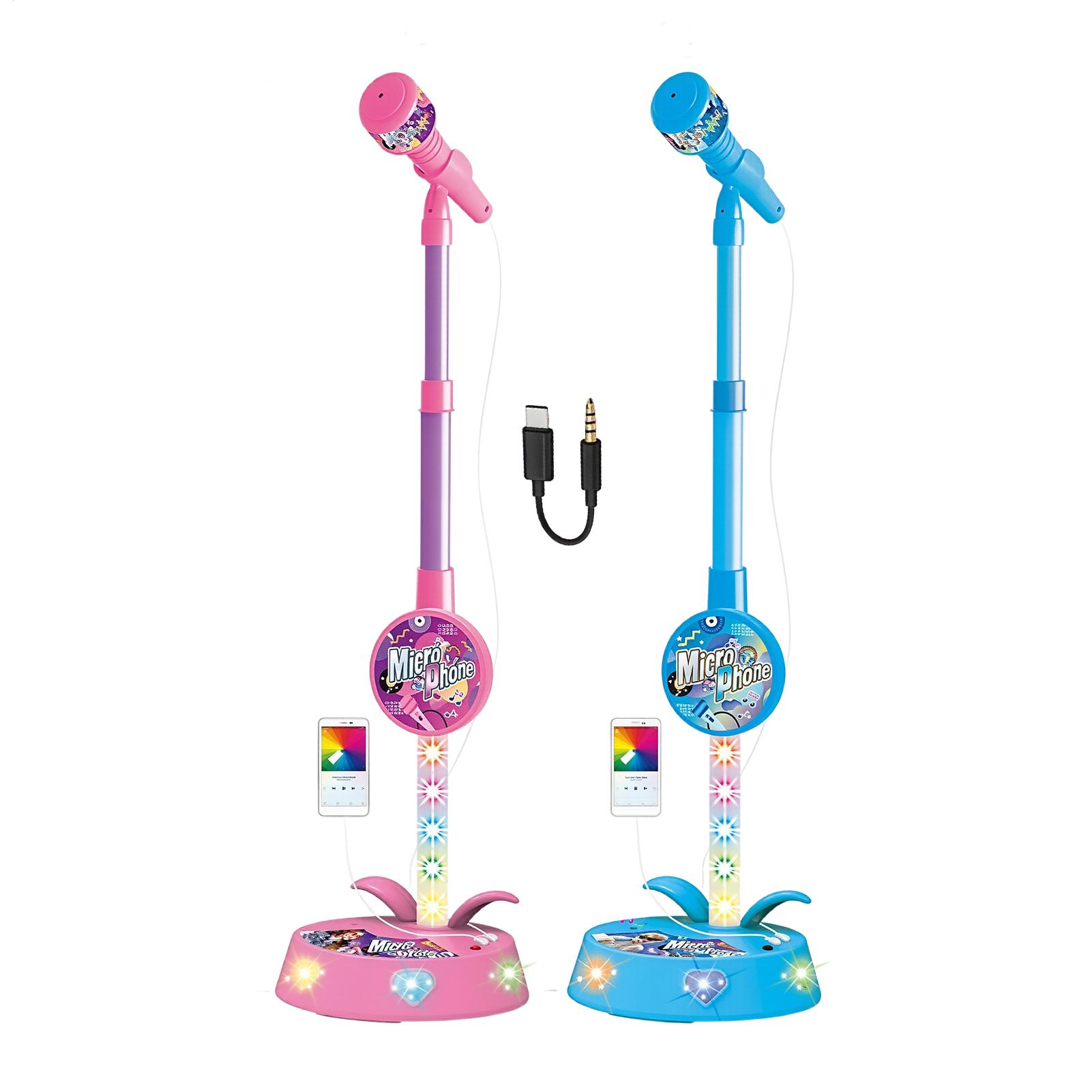 Music - Mikrofon untuk Anak-anak dengan Stand Nirkabel,