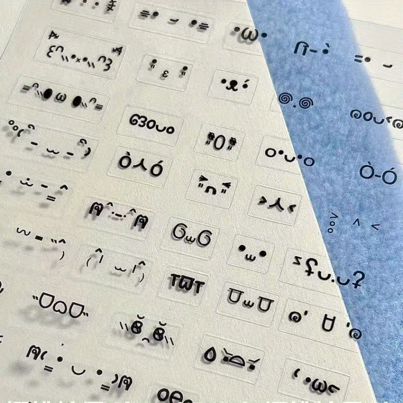Blank Sheet Music Notebook - 10 Lembar Stiker Scrapbooking Transparan-Alfabet Jepang/Korea/Inggris