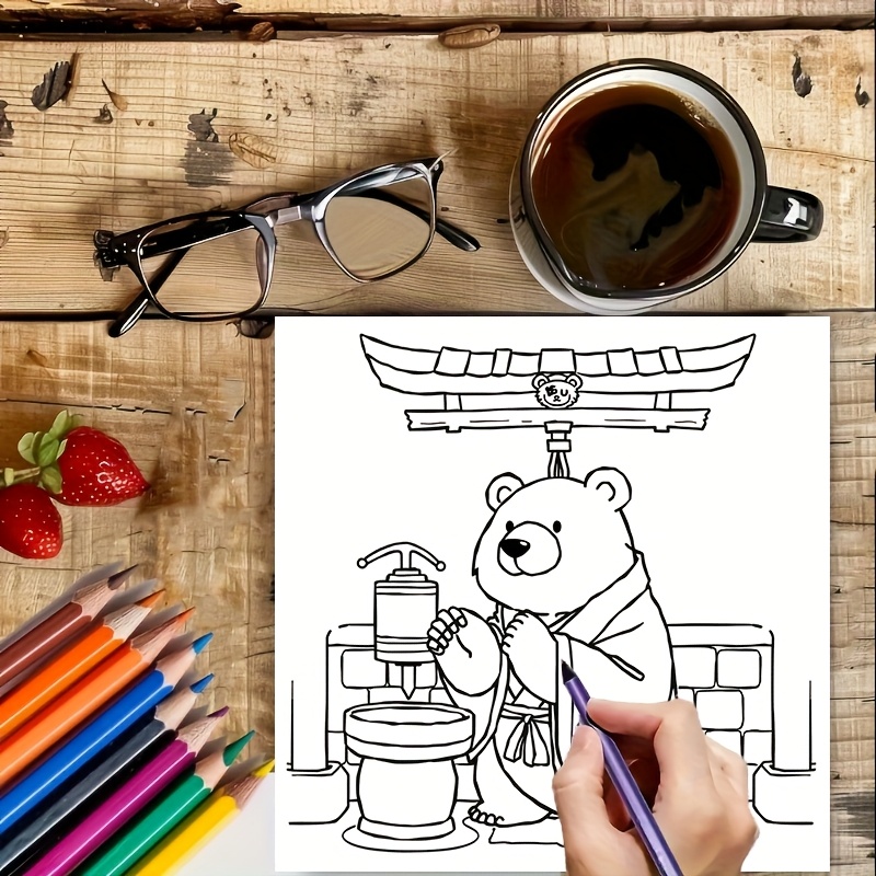28 Halaman Buku Mewarnai Berua - Adult Coloring Book Stress Relief ulasan dan harga
