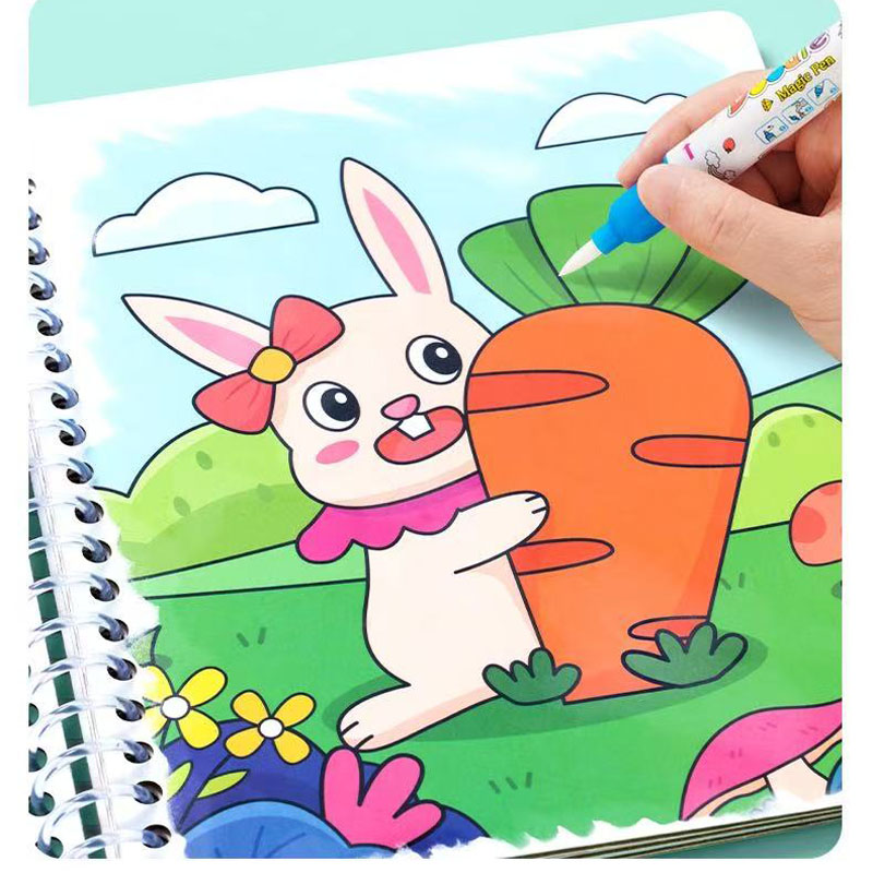 Buku Gambar Air Ajaib Mainan L - Reusable Water Magic Coloring Book ulasan dan harga
