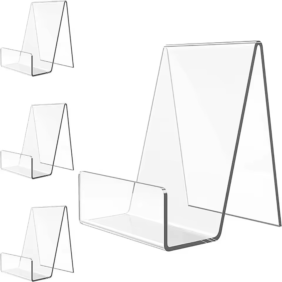 4 buah akrilik buku berdiri pe - Clear Acrylic Book Stand Holder ulasan dan harga