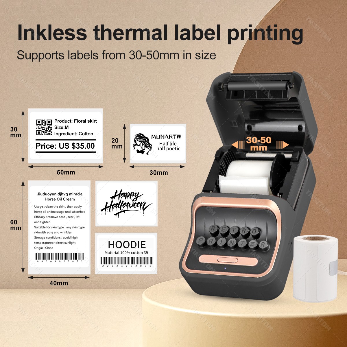 Printer Mini Label 2 Inci Pemb - Mini Pocket Thermal Printer Paper Roll ulasan dan harga