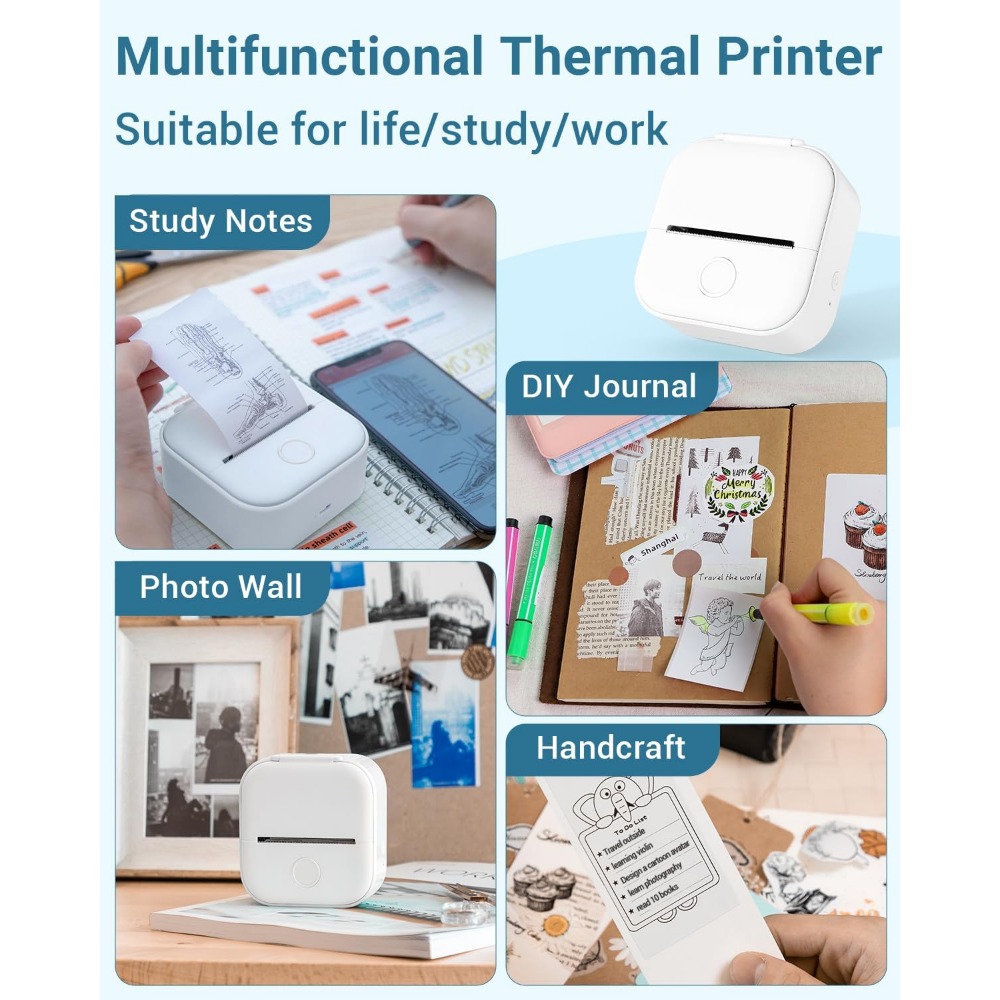 Phomemo T02 Printer termal sak - Mini Pocket Thermal Printer Paper Roll ulasan dan harga