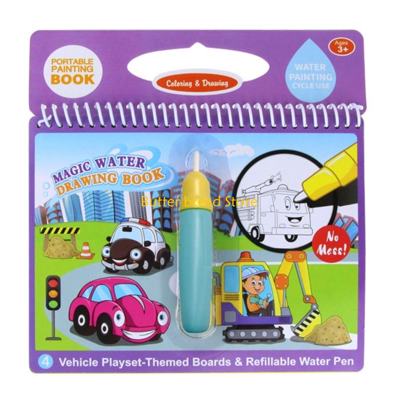 W89C Buku Menggambar Air Ajaib - Reusable Water Magic Coloring Book ulasan dan harga