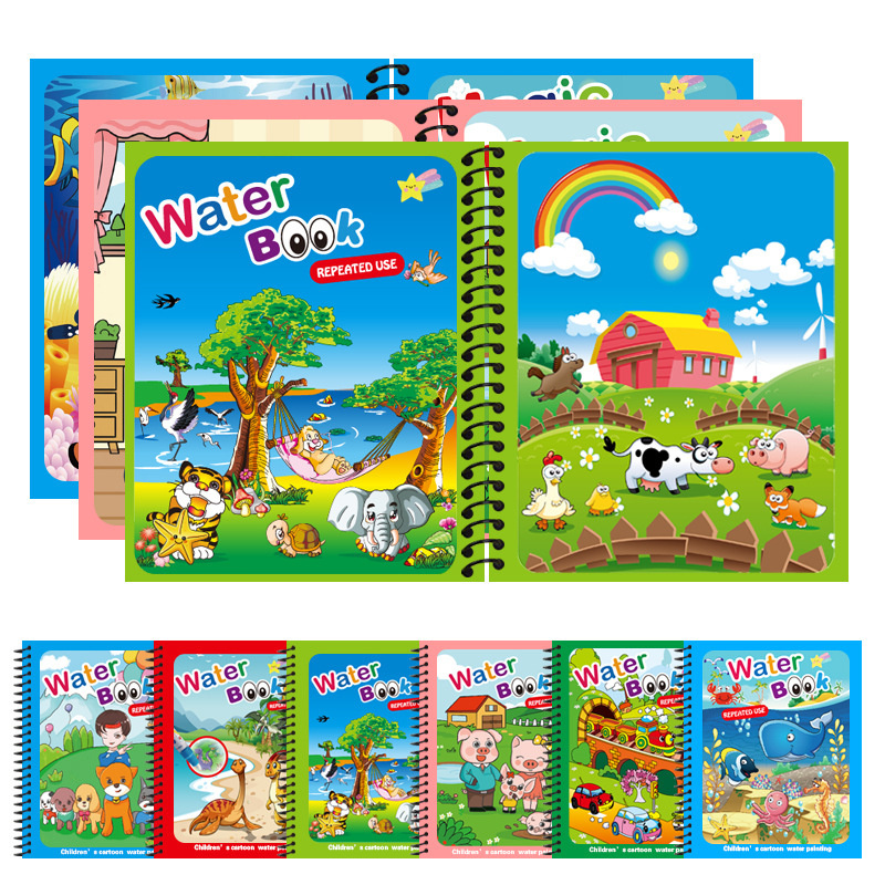 Mainan Montessori dapat diguna - Reusable Water Magic Coloring Book ulasan dan harga
