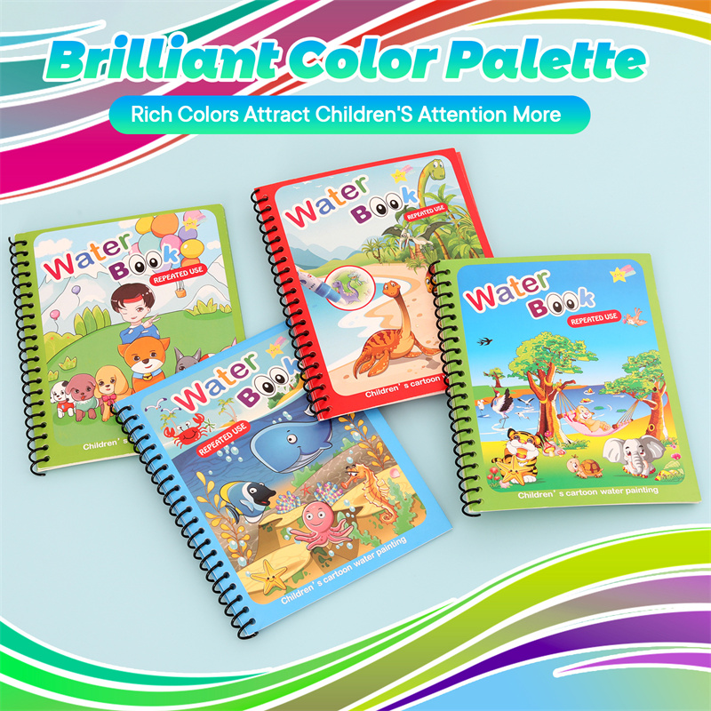 Mainan Montessori dapat diguna - Reusable Water Magic Coloring Book ulasan dan harga