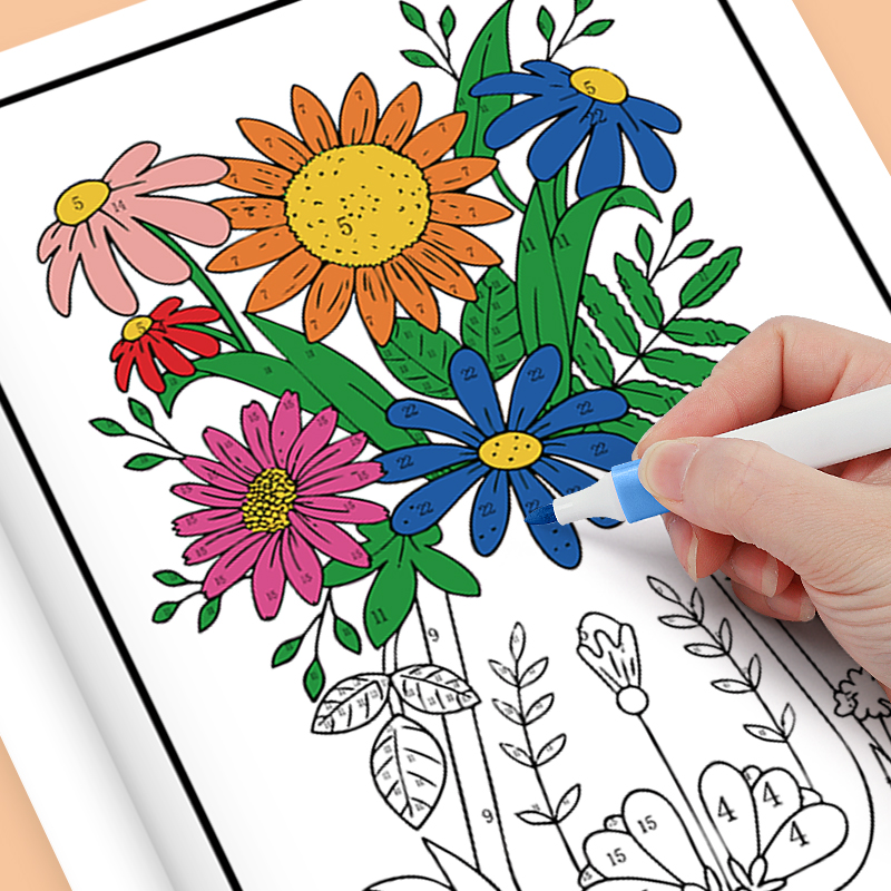 Buku Mewarnai dengan Angka unt - Adult Coloring Book Stress Relief ulasan dan harga