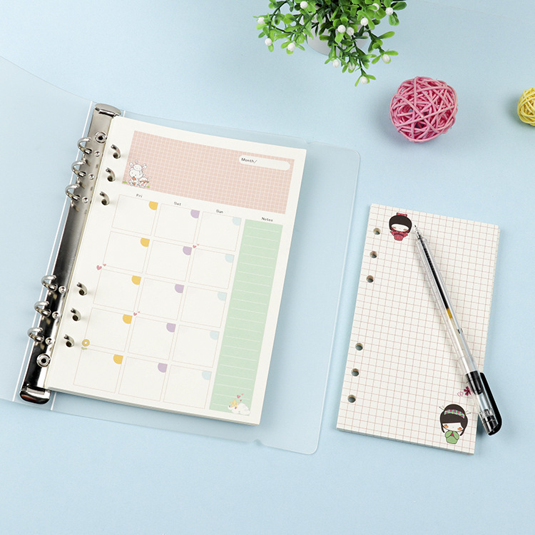 Isi Ulang Buku Catatan Spiral  - A5 Spiral Dotted Grid Notebook ulasan dan harga