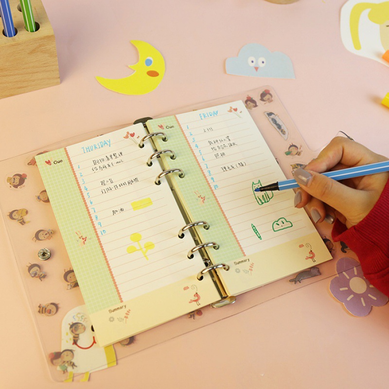 Isi Ulang Buku Catatan Spiral  - A5 Spiral Dotted Grid Notebook ulasan dan harga