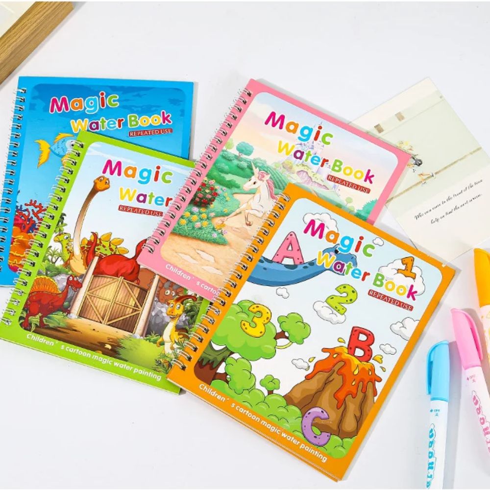 Buku ajaib gambar air mainan m - Reusable Water Magic Coloring Book ulasan dan harga