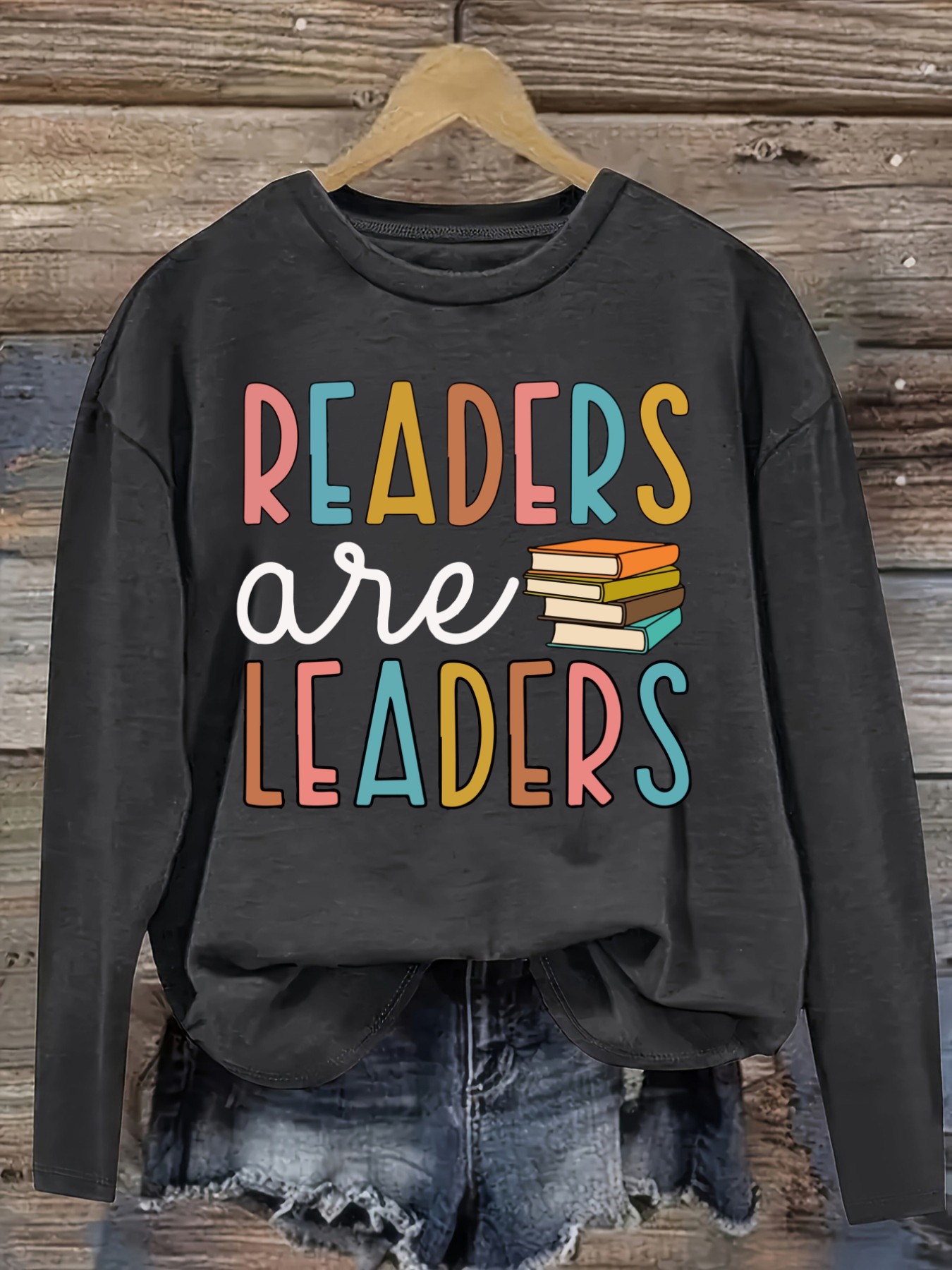 Kaos Wanita Lengan Panjang Kas - Books ulasan dan harga