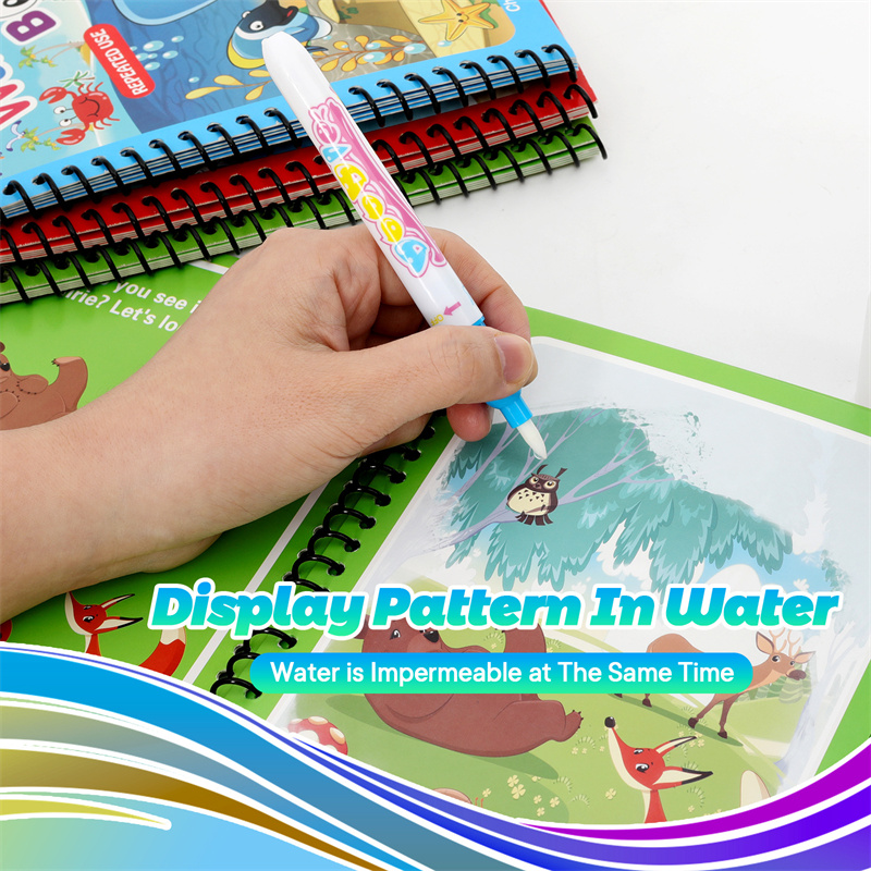 Mainan Montessori dapat diguna - Reusable Water Magic Coloring Book ulasan dan harga