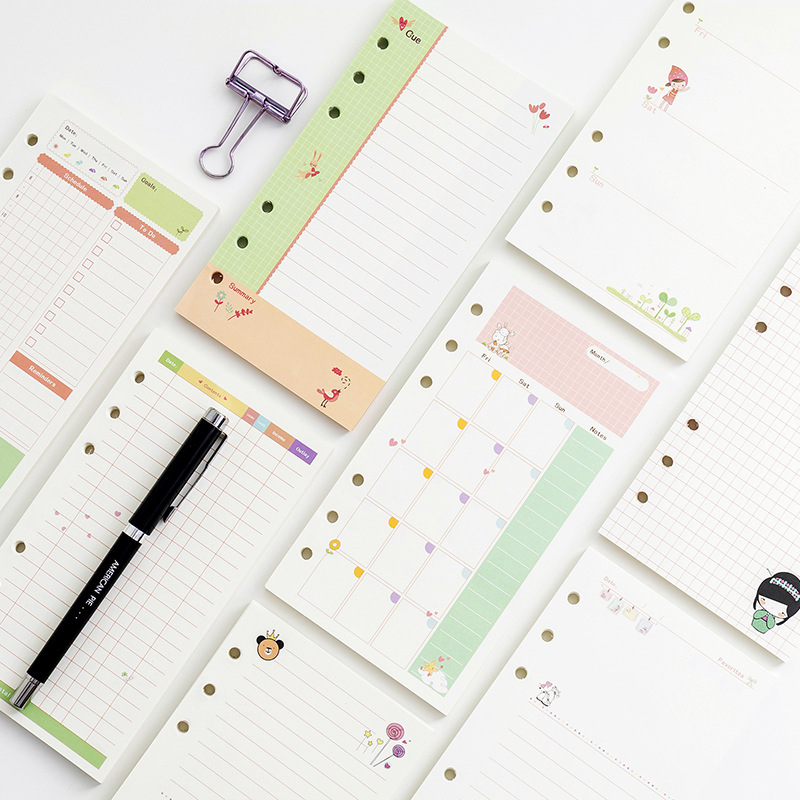Kawayi A5 A6 Loose Leaf Notebo - A5 Spiral Dotted Grid Notebook ulasan dan harga