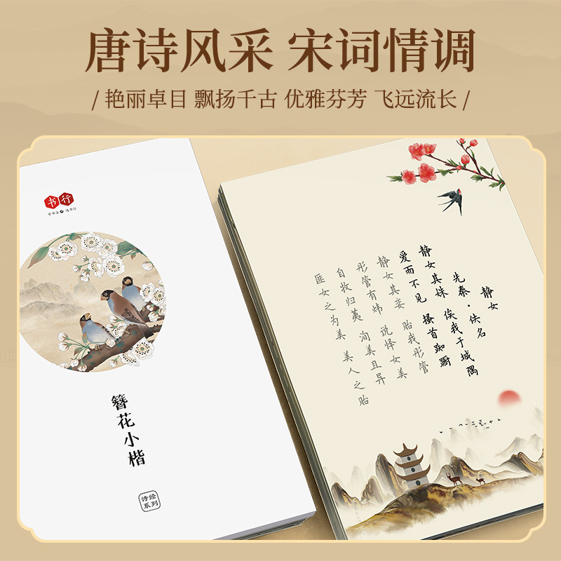 Buku Salinan Kaligrafi Bunga K - Chinese Calligraphy Practice Book ulasan dan harga