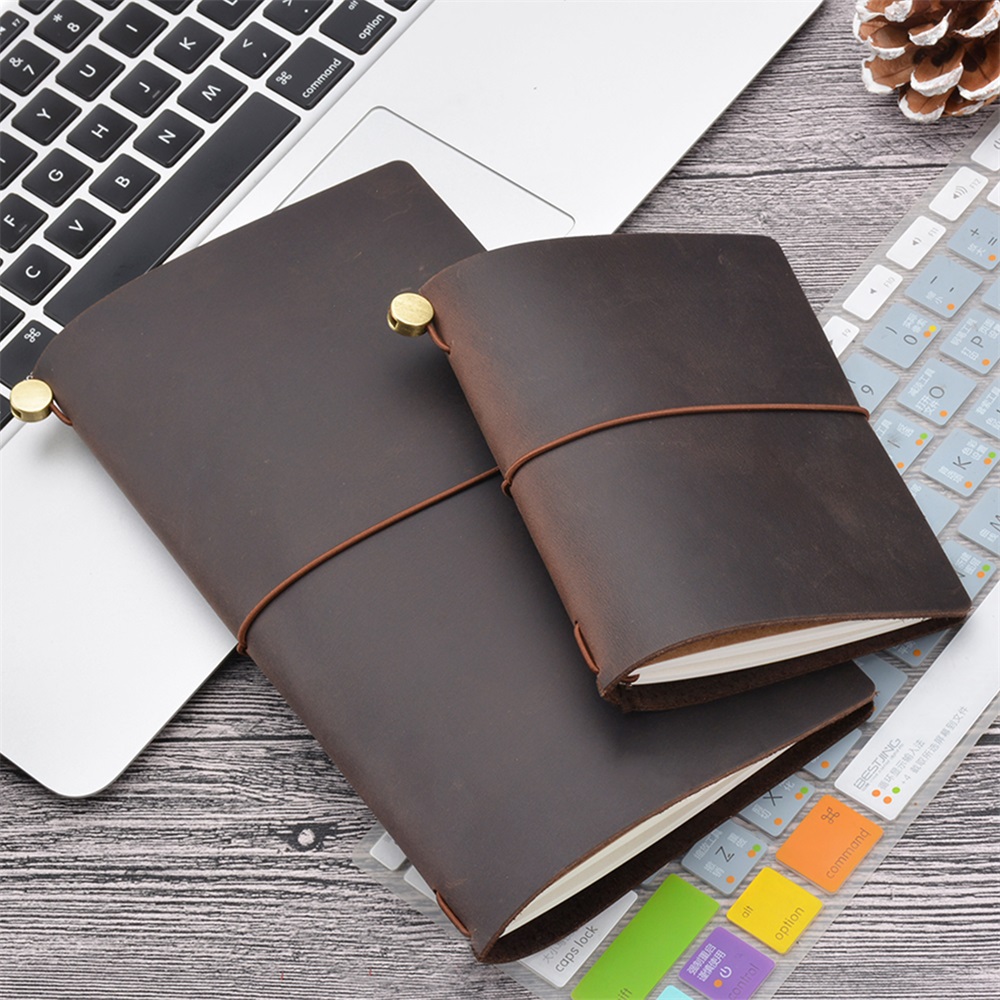 Buku Catatan Wisatawan Kulit A - Vintage Leather Journal Notebook ulasan dan harga
