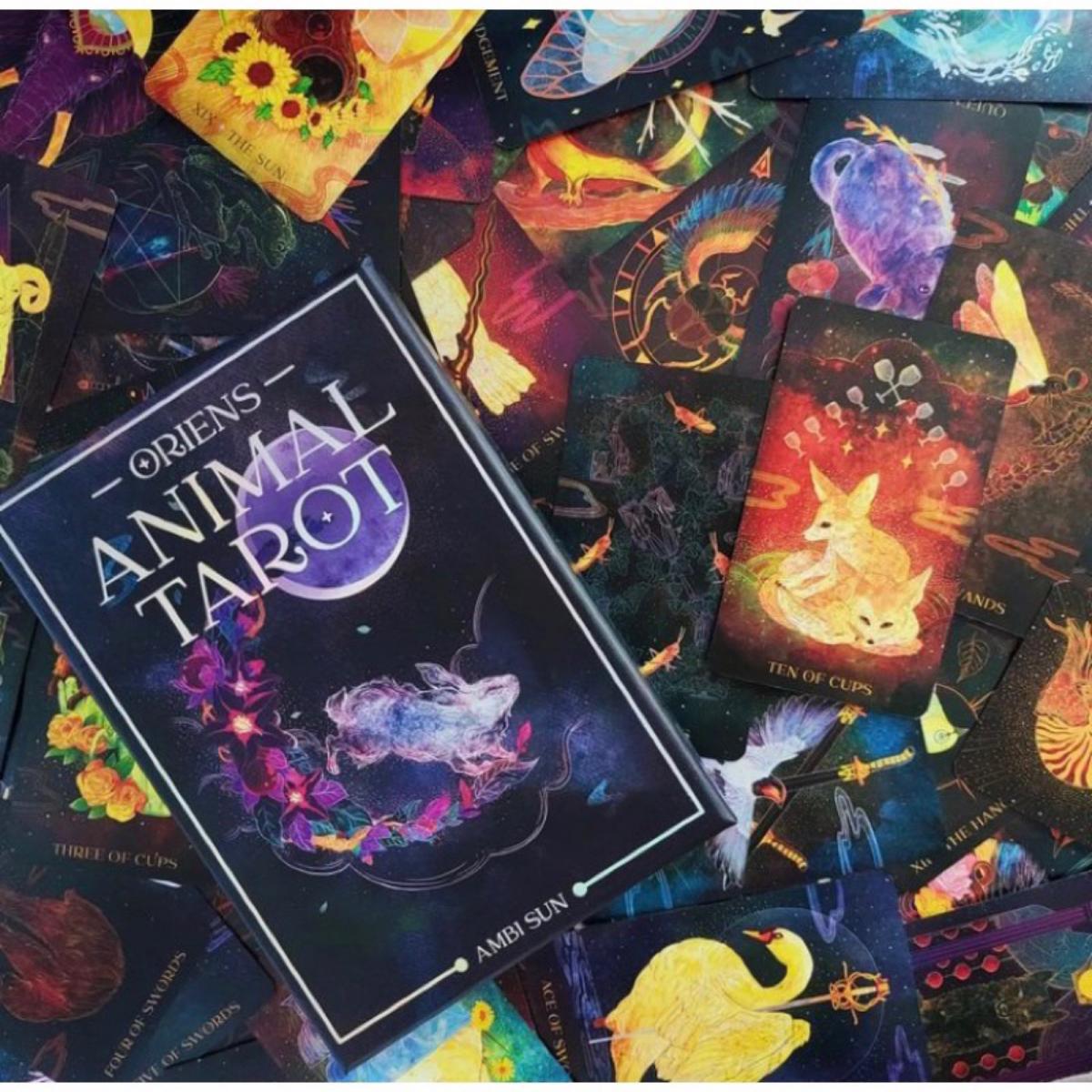 Kartu Tarot hewan Oriens 12x7c - Tarot Deck With Guidebook ulasan dan harga