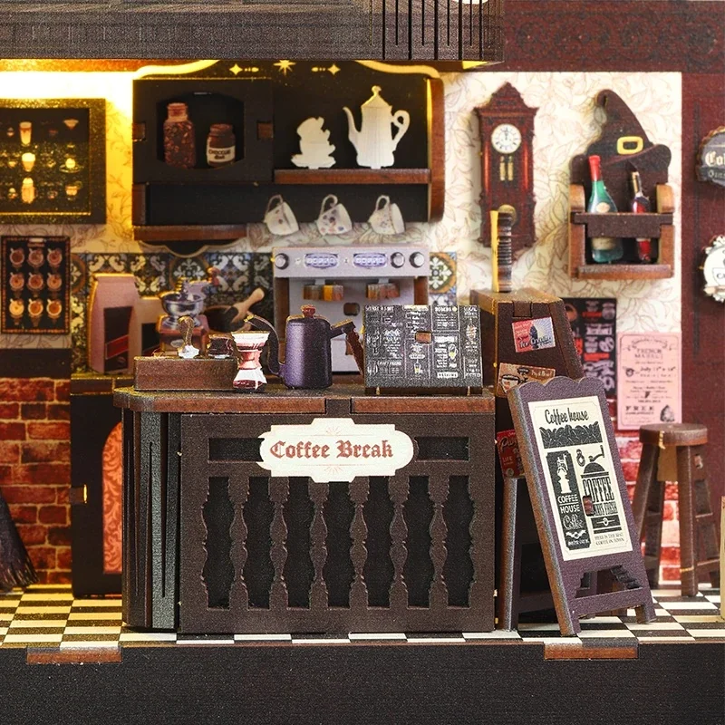 Kit Rak Buku DIY, Miniatur Ked - Diy Wooden Book Nook Kit Shelf Insert ulasan dan harga