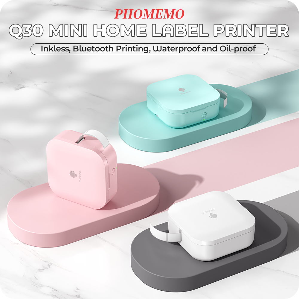 【Baru】Phomemo Q30 Printer Labe - Mini Pocket Thermal Printer Paper Roll ulasan dan harga