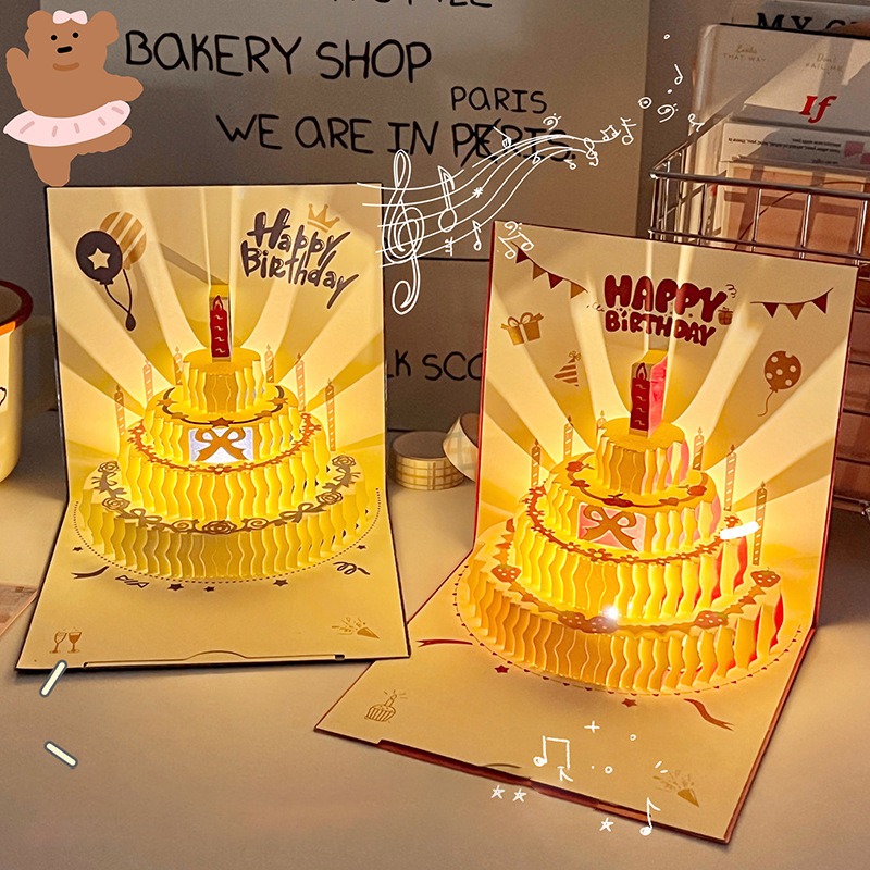 Lampu musik 3D kartu ulang tah - Blank Sheet Music Notebook ulasan dan harga
