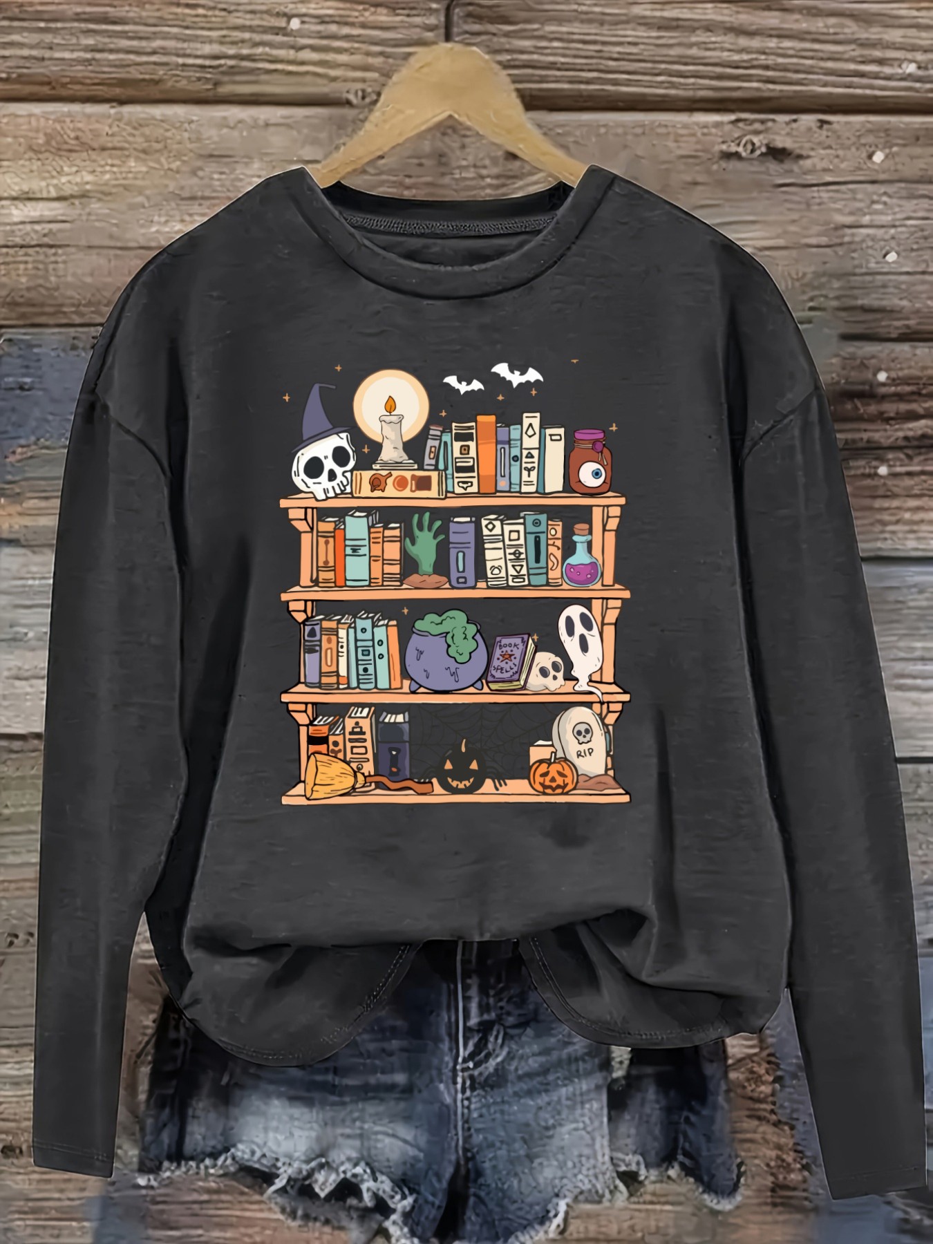 Kaos Wanita Lengan Panjang Kas - Books ulasan dan harga