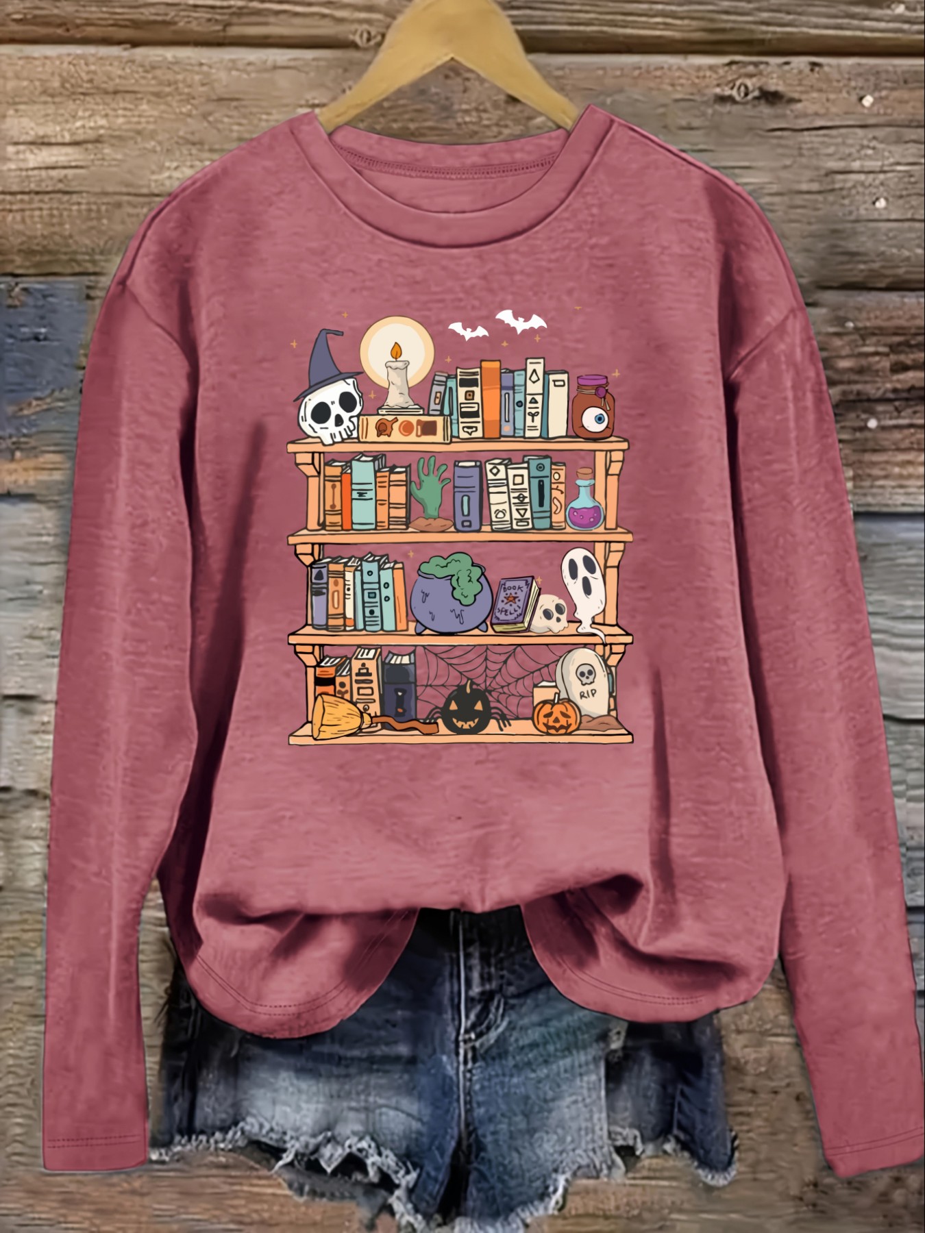 Kaos Wanita Lengan Panjang Kas - Books ulasan dan harga