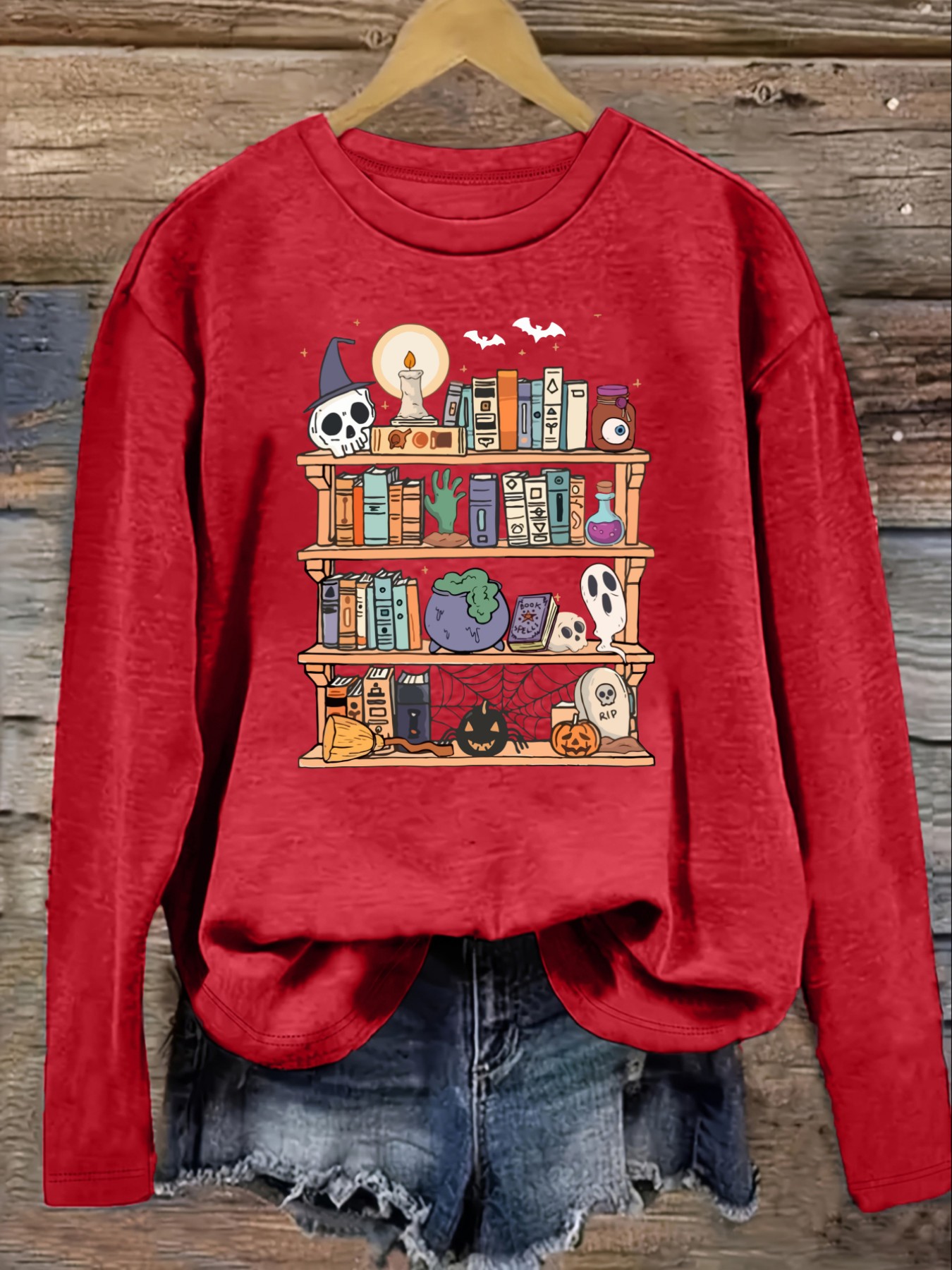 Kaos Wanita Lengan Panjang Kas - Books ulasan dan harga