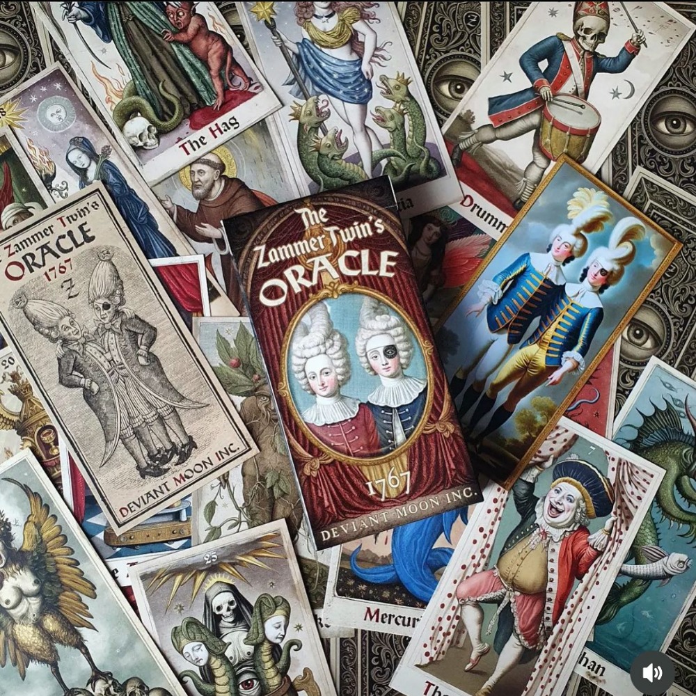 6*12cm Zammer Twins edisi pert - Tarot Deck With Guidebook ulasan dan harga