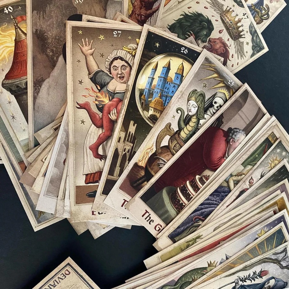 6*12cm Zammer Twins edisi pert - Tarot Deck With Guidebook ulasan dan harga