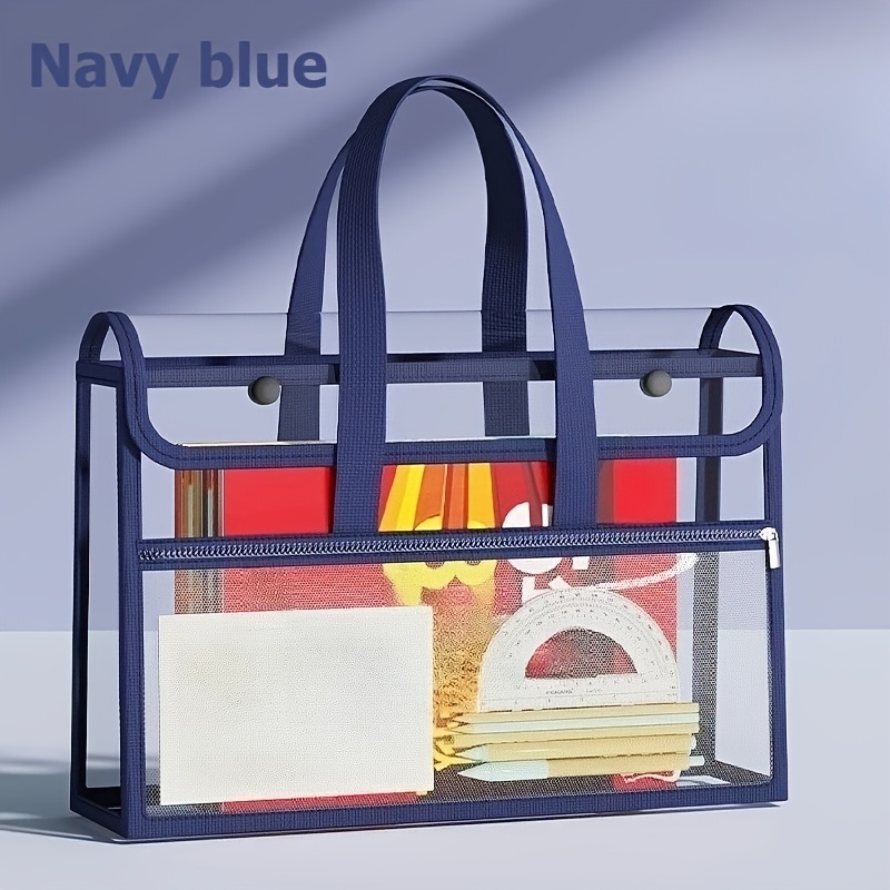Tas Tote Transparan Dua Lapis  - Stationery Books ulasan dan harga