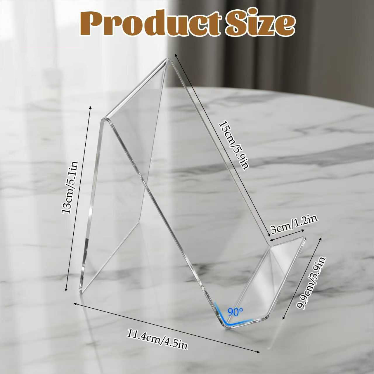 12 Paket Penyangga Buku Akrili - Clear Acrylic Book Stand Holder ulasan dan harga