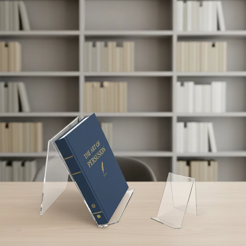 12 Paket Penyangga Buku Akrili - Clear Acrylic Book Stand Holder ulasan dan harga
