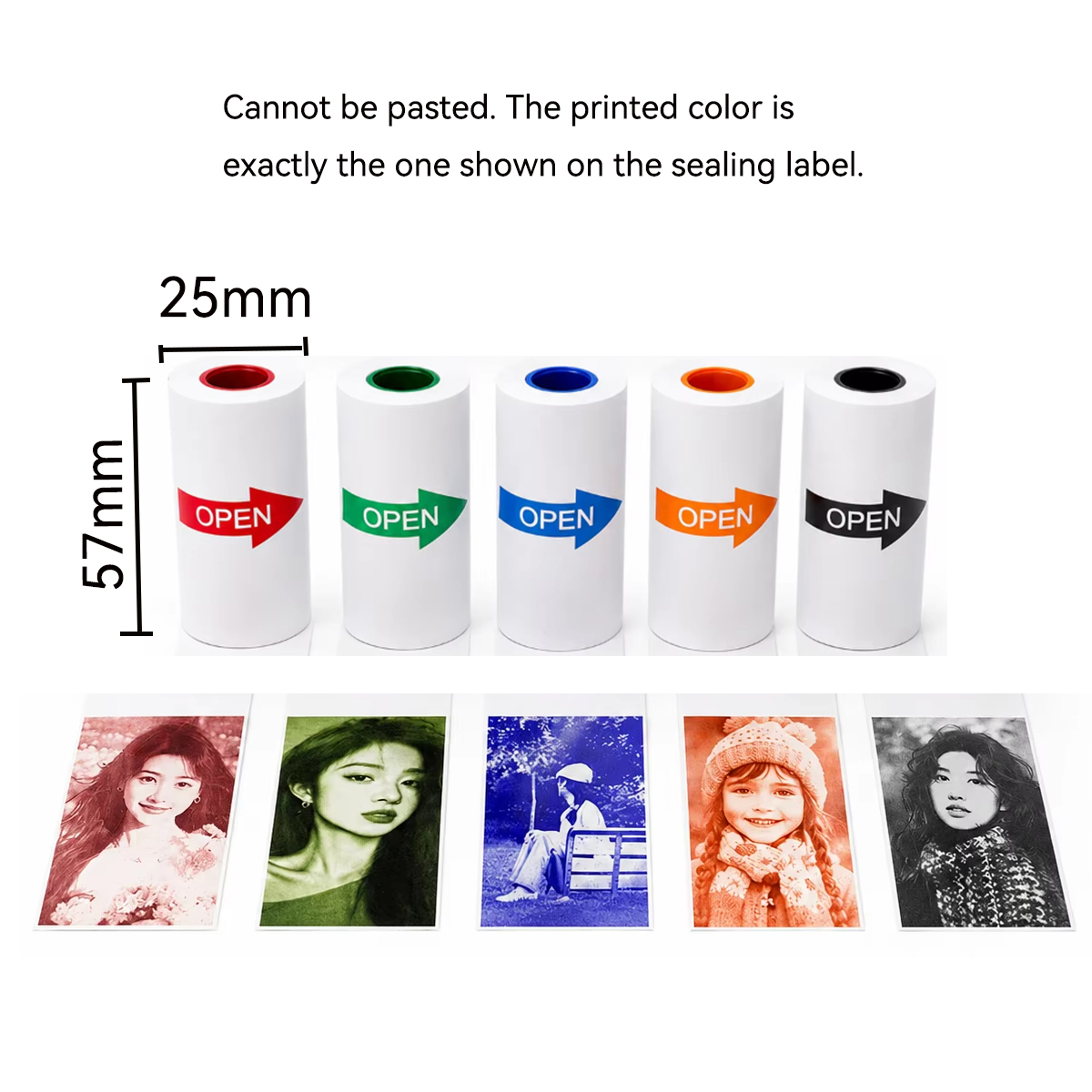 Gulungan Kertas Thermal Putih/ - Mini Pocket Thermal Printer Paper Roll ulasan dan harga