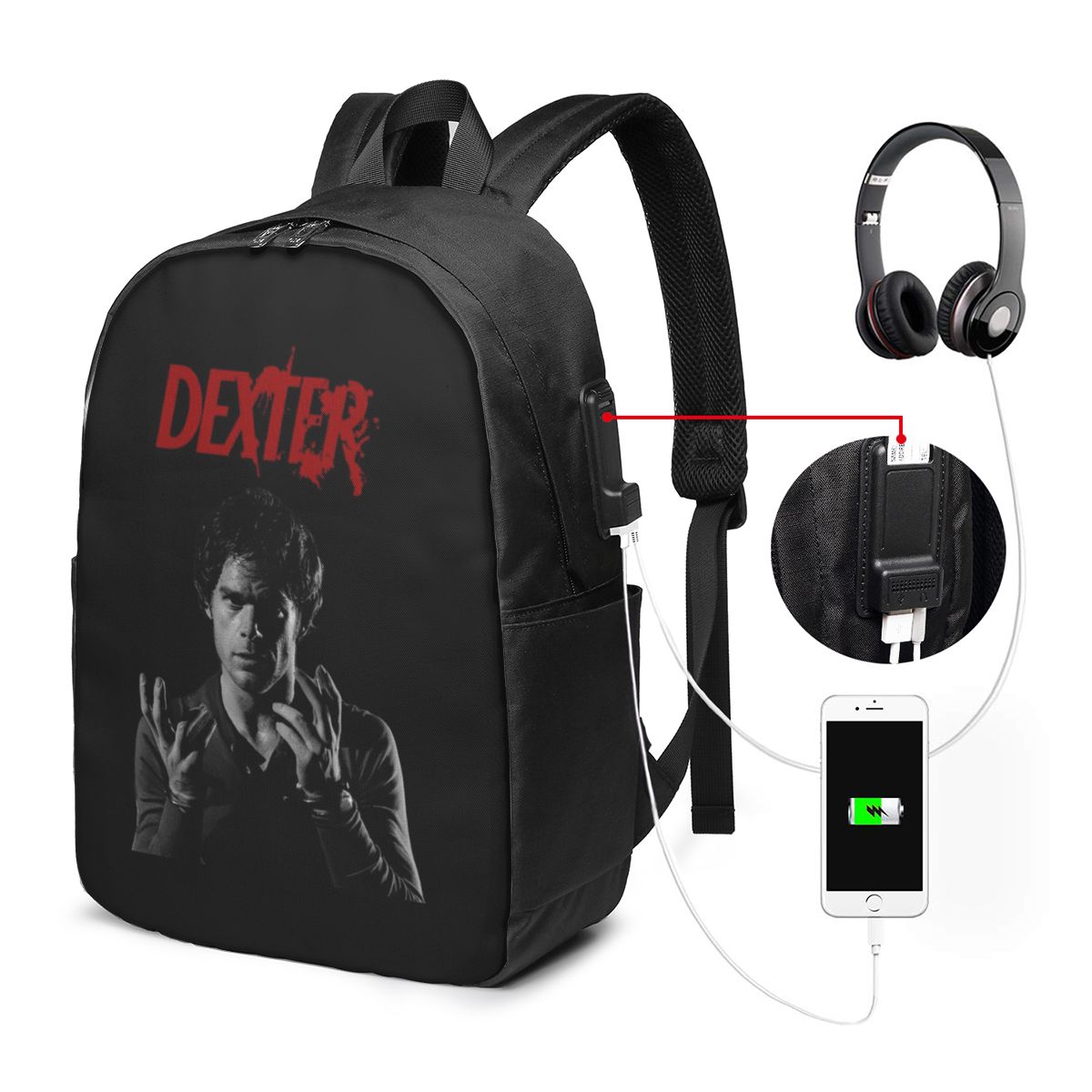 Tas Ransel Film Dexter Morgan  - Movies ulasan dan harga