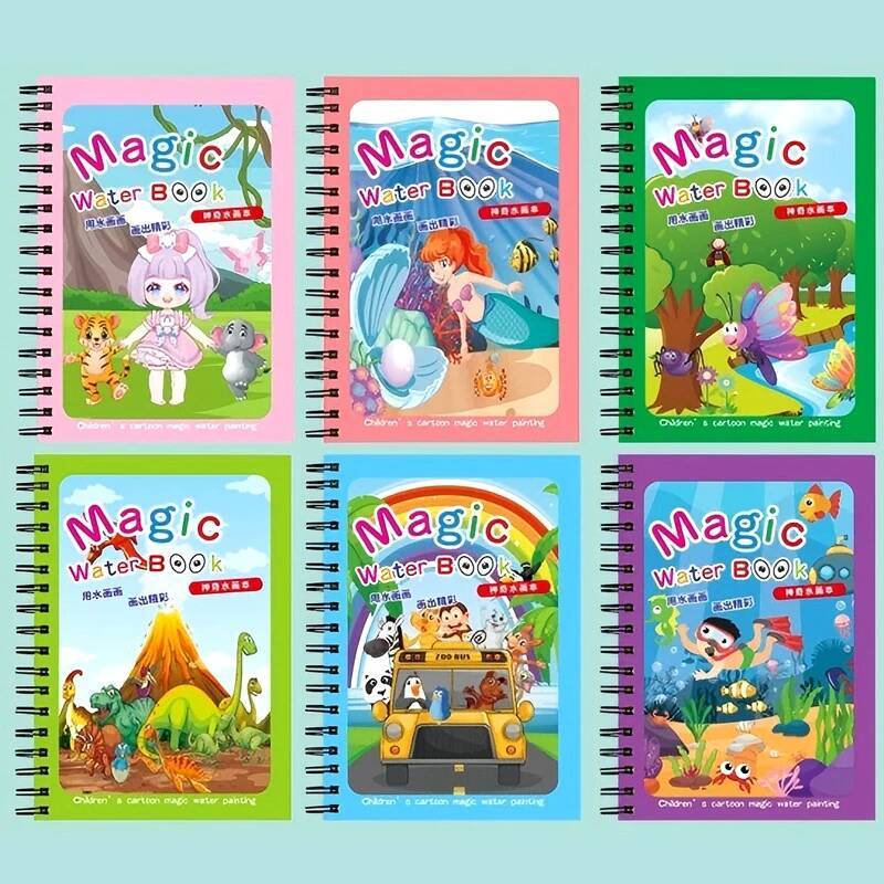 Buku Ajaib Gambar Air Mainan M - Reusable Water Magic Coloring Book ulasan dan harga