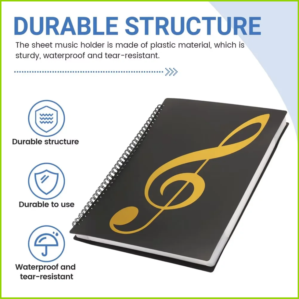 Folder Musik Piano Fleksibel 4 - Blank Sheet Music Notebook ulasan dan harga