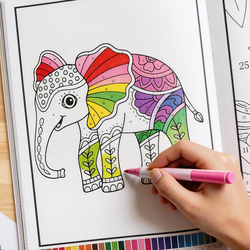 Buku Mewarnai Hewan/Tanaman De - Adult Coloring Book Stress Relief ulasan dan harga