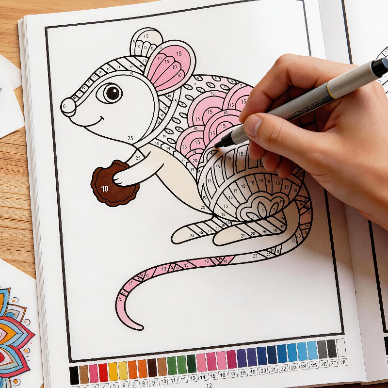 Buku Mewarnai Hewan/Tanaman De - Adult Coloring Book Stress Relief ulasan dan harga