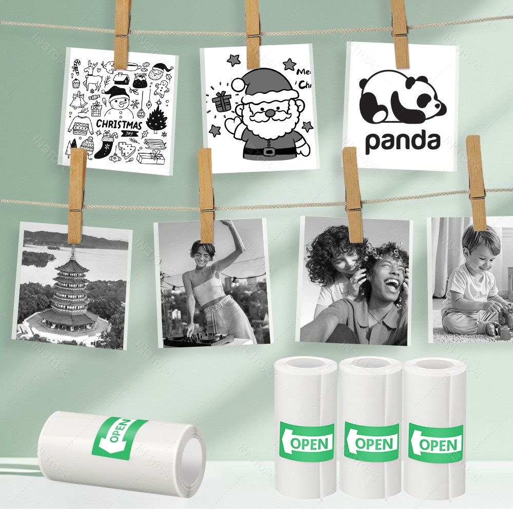 Kertas perekat dapat dicetak 3 - Mini Pocket Thermal Printer Paper Roll ulasan dan harga