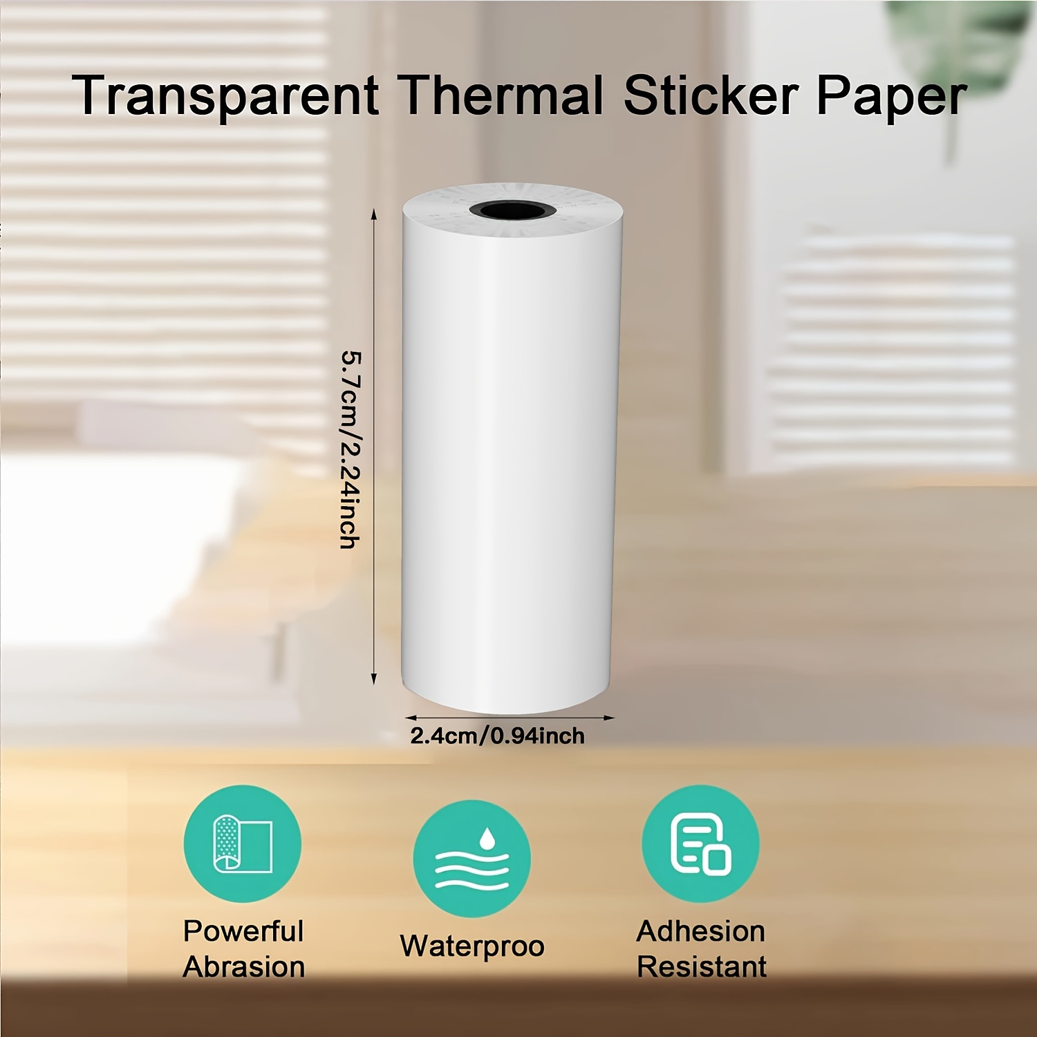 2/4/8 Gulungan Kertas Termal B - Mini Pocket Thermal Printer Paper Roll ulasan dan harga